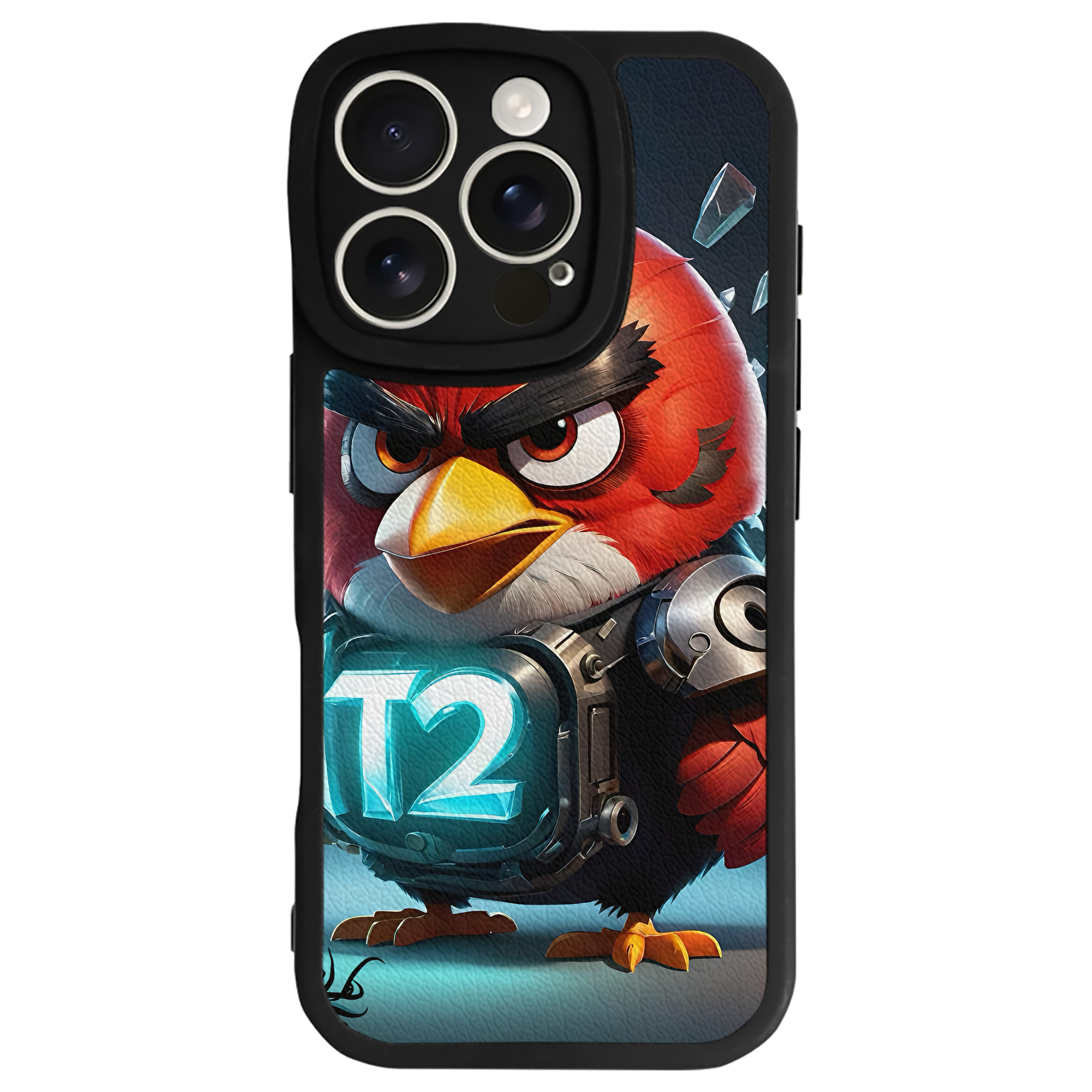 （画像用） Angry Birds アングリーバード 【iPhone 16シリーズ対応】シリコンスマホケース（レザー調） 材質：シリコン